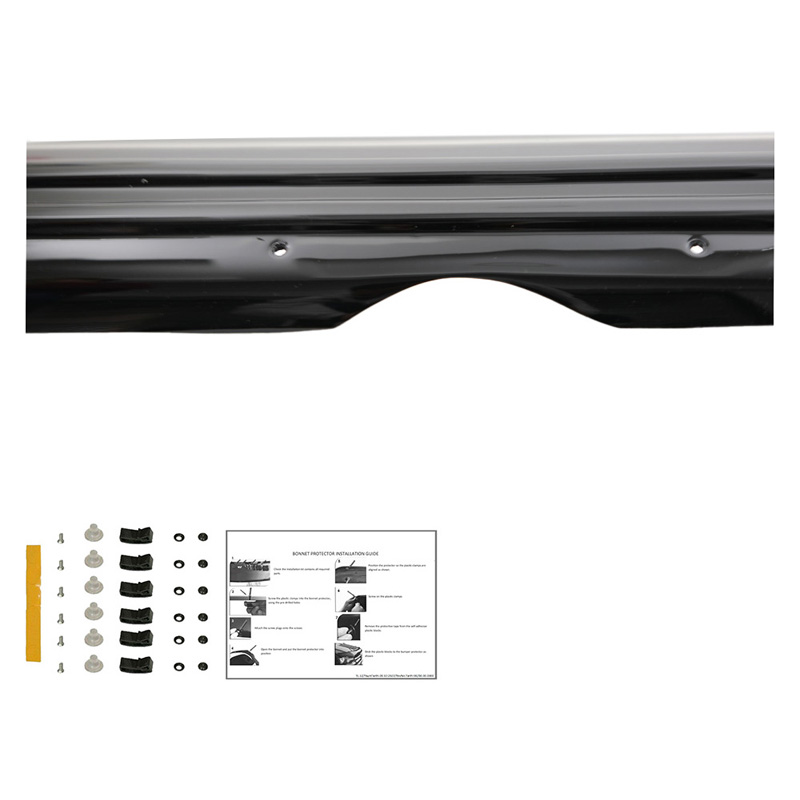 Bonnet Protector  Fiat Doblo 2nd Gen. Facelift 2015-2020 - Gloss black