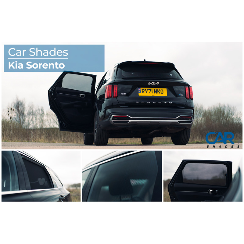 Set Car Shades (rear side doors)  Kia Sorento 5 doors 2020- (2-pieces)