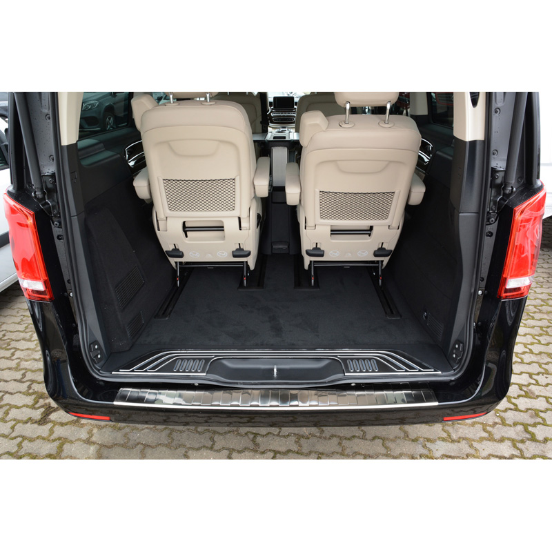 Stainless Steel Rear bumper protector  Mercedes Vito & V-Class 2014-2019 & Facelift 2019- 'Ribs'