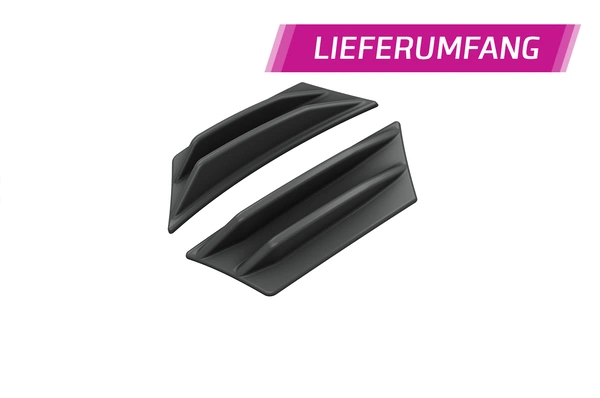 Gloss Black Performance Flaps Alfa Romeo Giulia Quadrifoglio – CSR Automotive Racing Canards with ABE