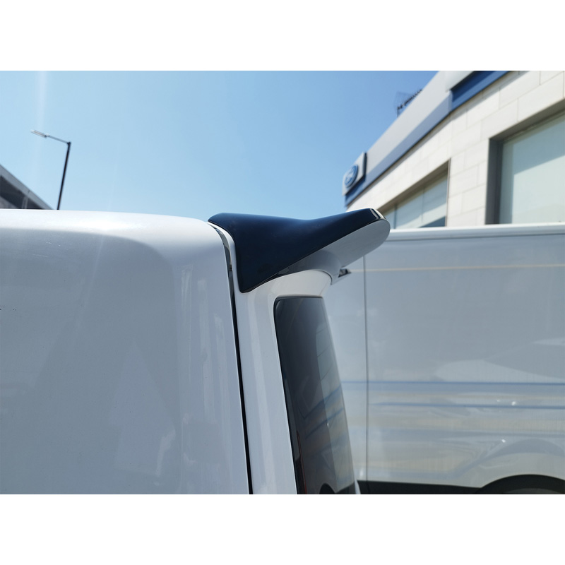 Motordrome Roof spoiler V.3  Ford Transit Custom (V710) 2023- & Volkswagen Transporter T7 2024- (with 2 barn doors) (PU)
