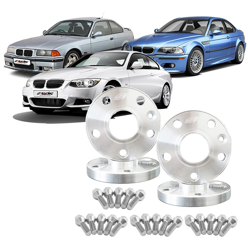 Simoni Racing Aluminium Wheel Spacer Kit - 2x16mm(FA) - 2x18mm(RA) (Hub 72,6mm) including wheel bolts -  BMW various
