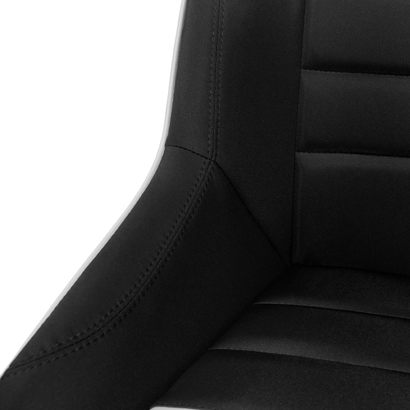 Sport seat 'Classic RS' - Black/Grey - Non-reclinable back-rest + Integrated head-rest - incl. slides
