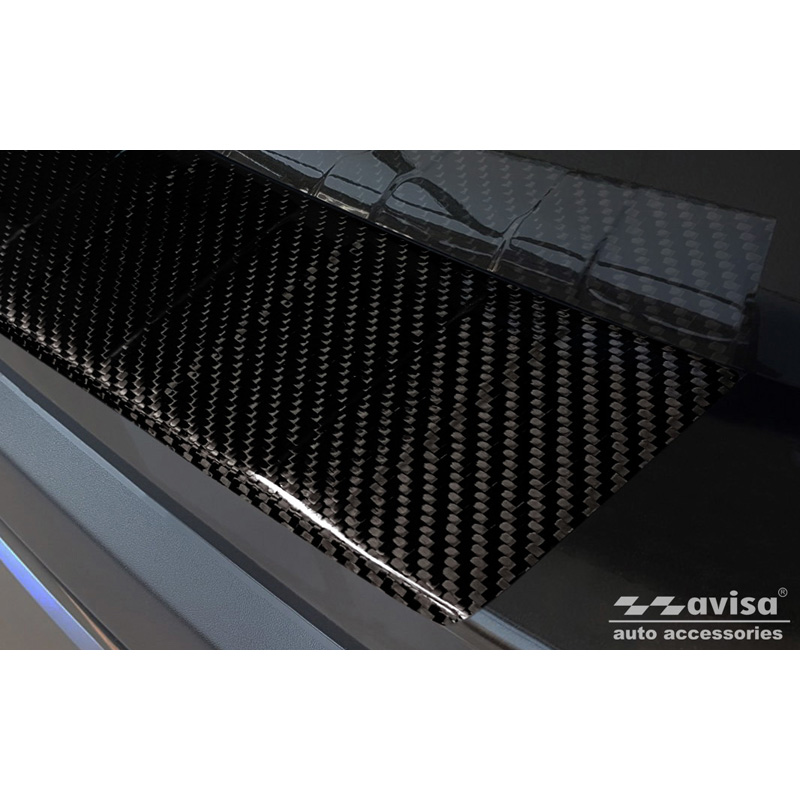 Real 3D Carbon Rear bumper protector  Opel Insignia Sports Tourer 2017- & FL 2020- 'Ribs'