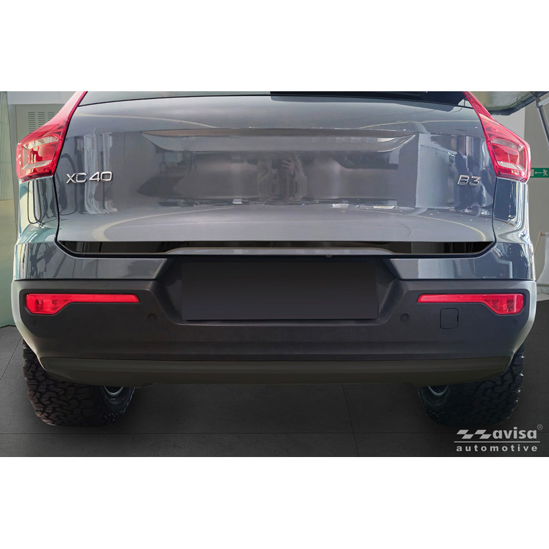 Avisa Black Chrome Stainless Steel Tailgate Trim  Volvo XC40 (536) 2017-
