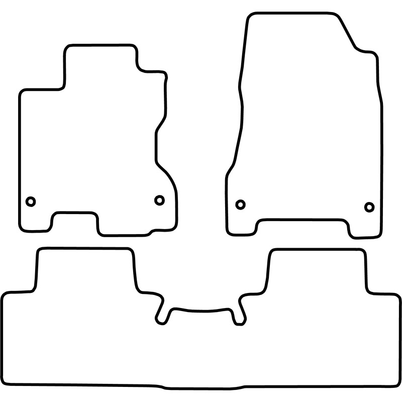 Set car mats  Renault Koleos 2008-2016