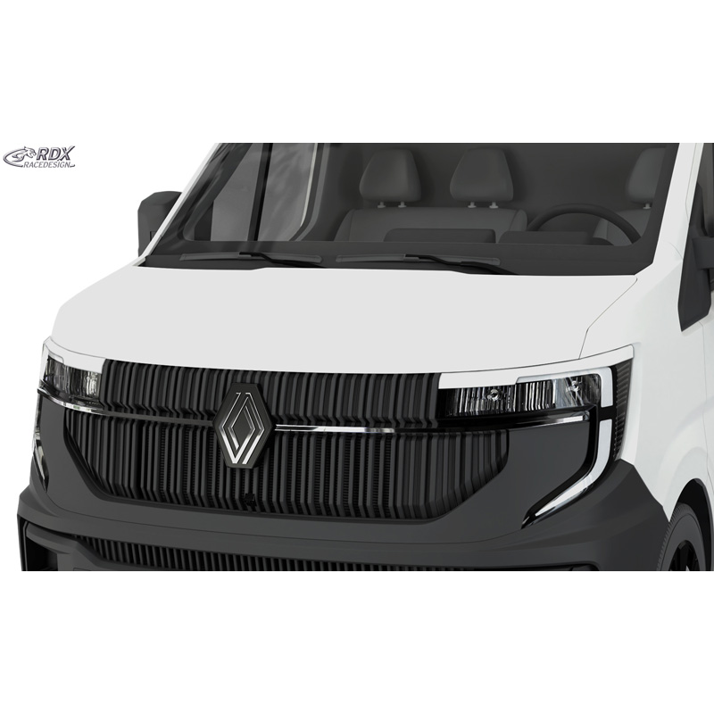 RDX Head light spoilers  Renault Master IV 2024- / Nissan Interstar 2024- (ABS Gloss White)