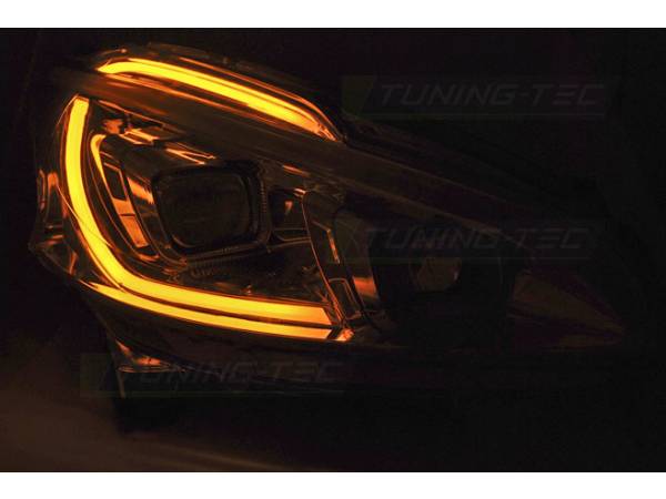 Headlights Peugeot 208 12-15 Tube Black