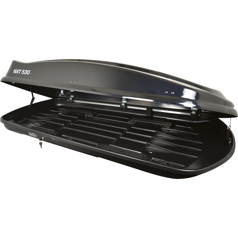 Twinny Load Roof box NXT 530 Liter Glossy-Black 201x90x40cm (Dual Side)