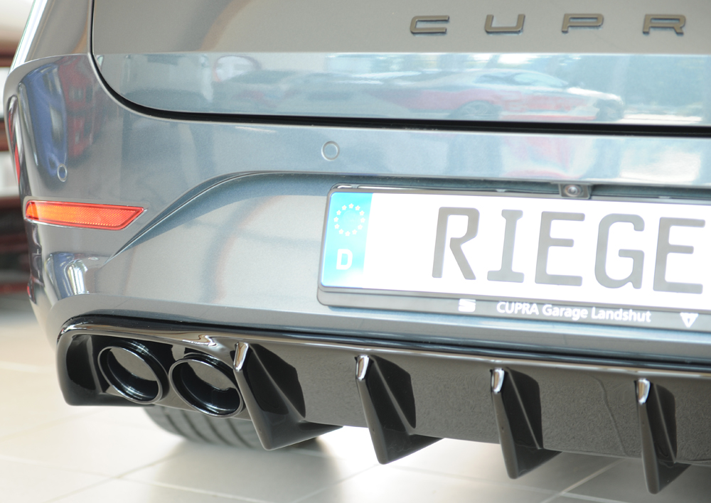 Diffuser passend voor Seat Leon KL ST/sportstourer 2020- Rieger glanzend zwart