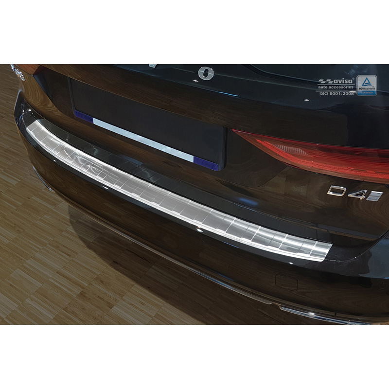 Stainless Steel Rear bumper protector  Volvo V90 9/2016- 'Ribs'