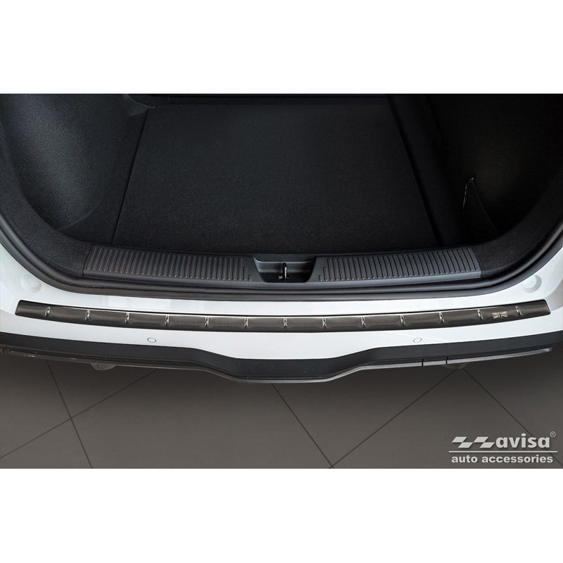 Black Stainless Steel Rear bumper protector  MG 4 (EV) 2022- 'British Flag'