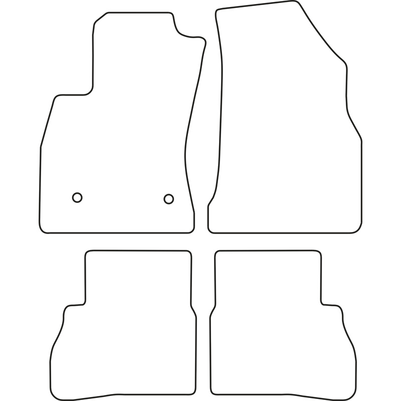 Set car mats  Opel Combo Tour 2012-