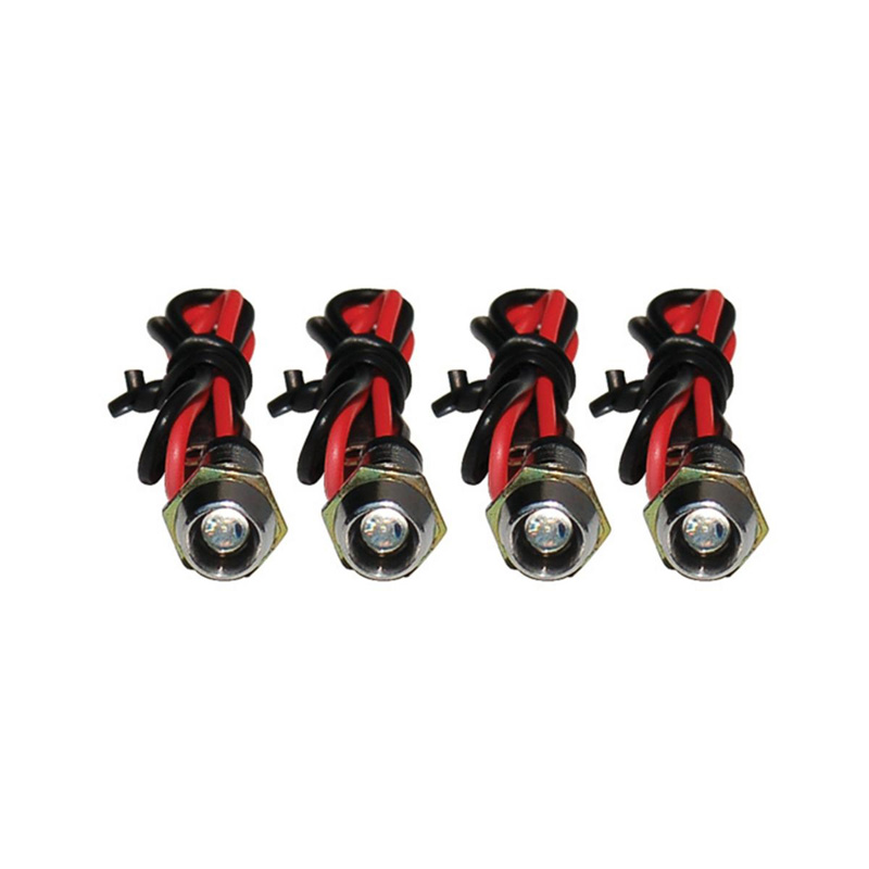Simoni Racing LED Screws- White - Set of 4 pieces