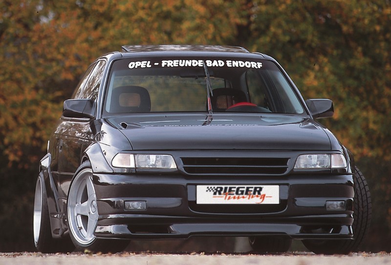 venderspacers frontkant Opel Astra F wideversion ll Rieger