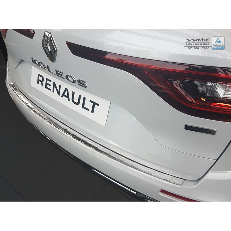 Stainless Steel Rear bumper protector  Renault Koleos II 8/2016- 'Ribs'