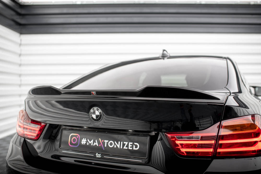 Spoiler passend voor BMW 4 Gran Coupe F36 2014 - 2017 Maxton Glans Zwart