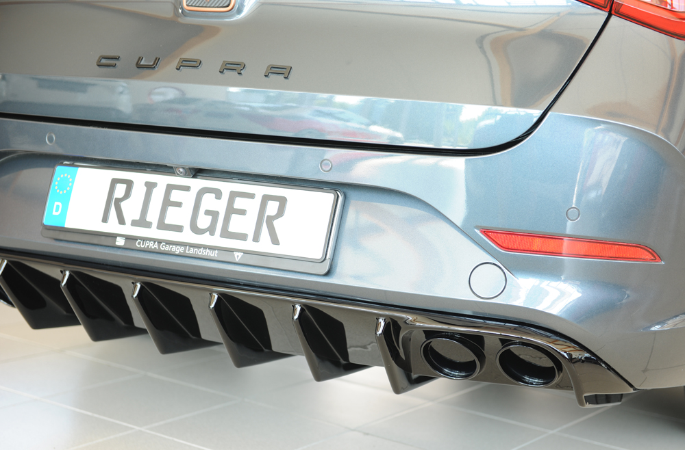 Diffuser passend voor Seat Leon KL ST/sportstourer 2020- Rieger glanzend zwart