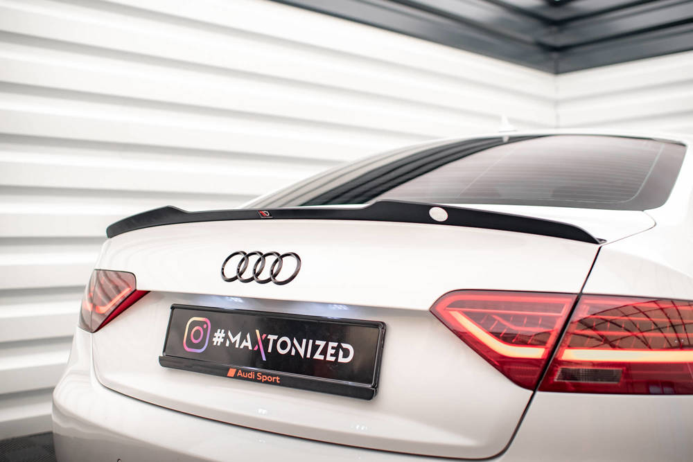 Spoiler passend voor Audi A5 / A5 S-lIne / S5 Coupe 8T Maxton Glans Zwart