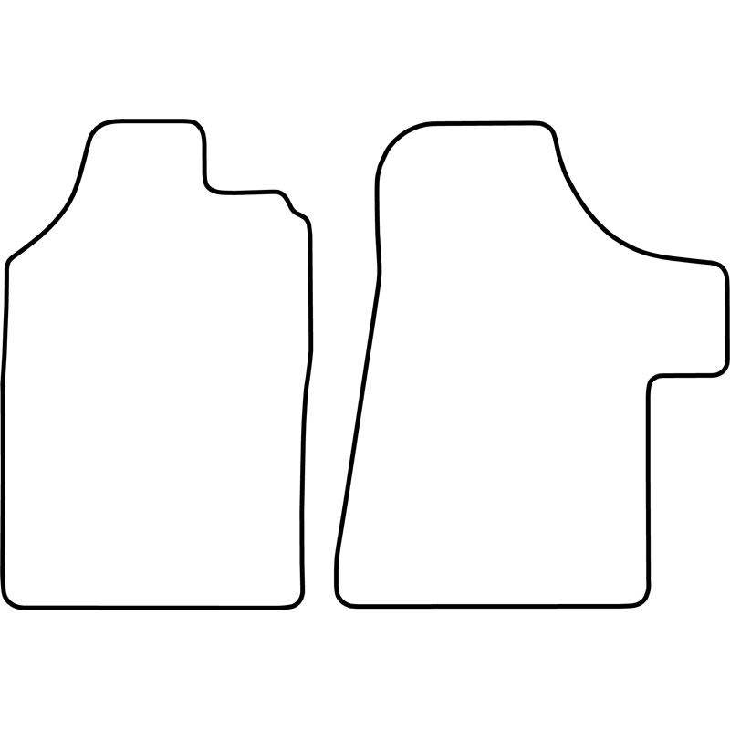 Set car mats  Mercedes Vito 2004-2010 (only front)