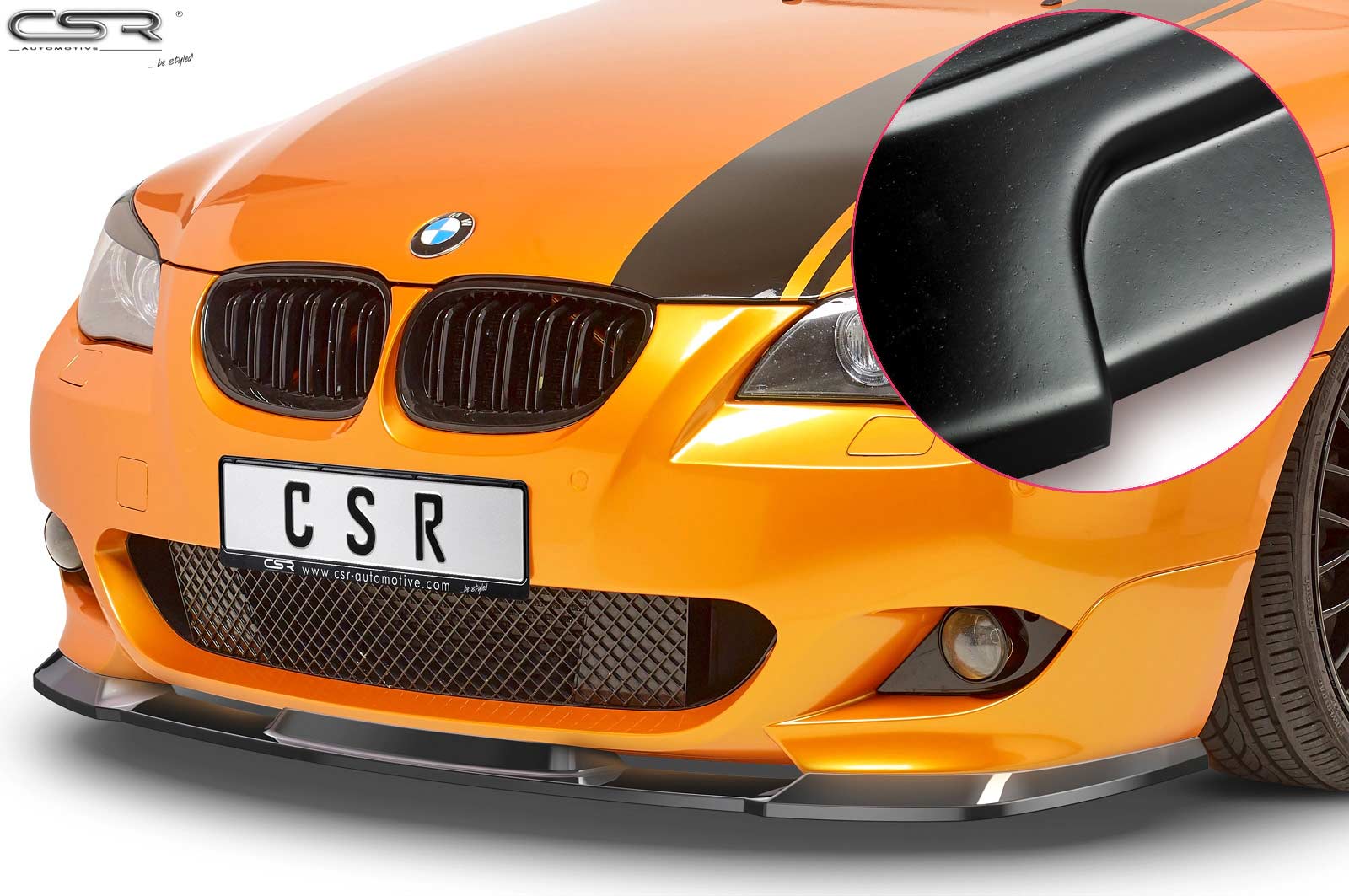 Voorspoiler passend voor BMW 5er E60/E61 M-pakket CSR