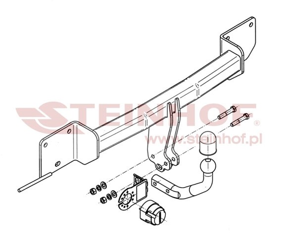 Trekhaak BMW 1 Serie 3D (E81) 2007-2011