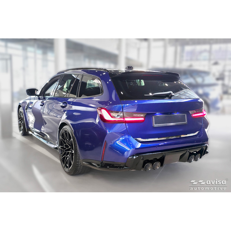 Avisa Chrome Stainless Steel Trunk Tailgate Trim Cover  BMW 3-Series Touring (G21) M-Sport Facelift 2022-