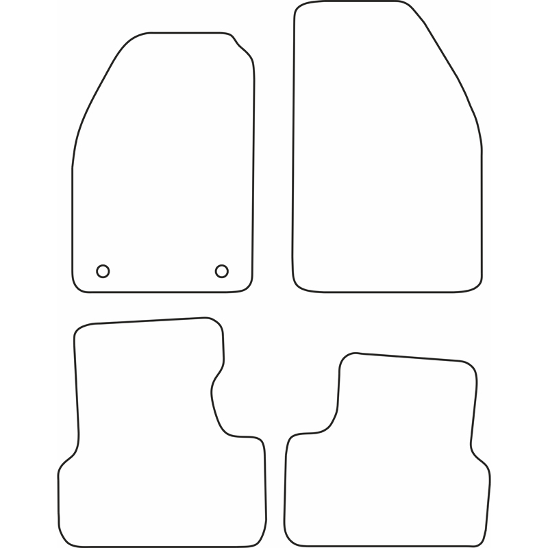 Set velour car mats  Saab 9000 1985-1998