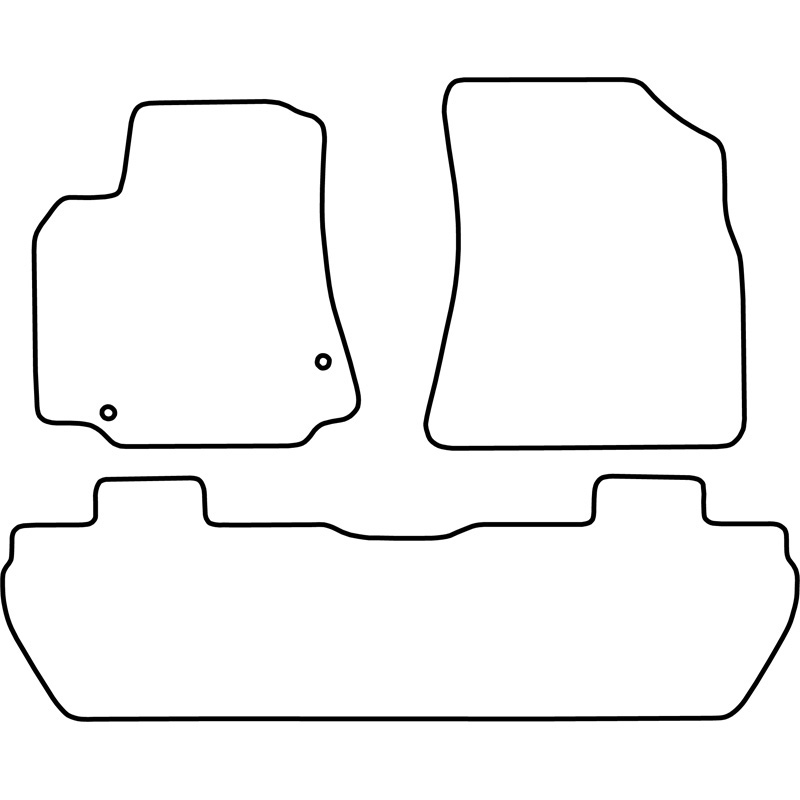 Set car mats  Peugeot Partner Tepee 2008-2012 & 2012-