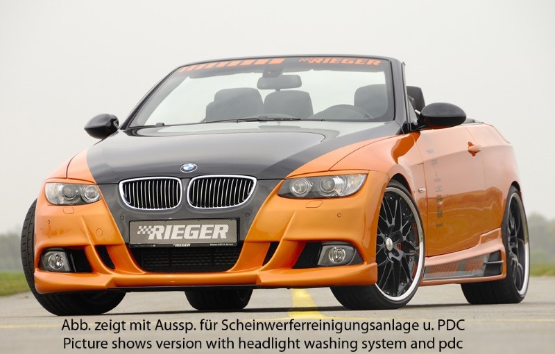 Frontbumper BMW E92 Coupe 09.06- without pdc Rieger