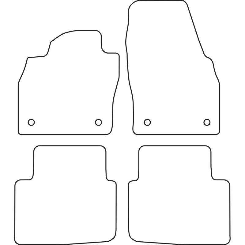 Set car mats  Skoda Scala 2019-