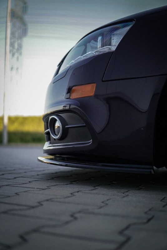 Voorspoiler passend voor Audi A6 S-Line C6 FL Sedan Glanzend Zwart