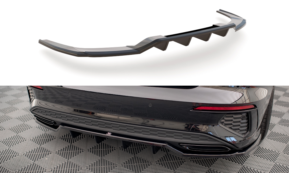 Diffuser passend voor Audi A3 S-Line 8Y Limousine Maxton Glans Zwart