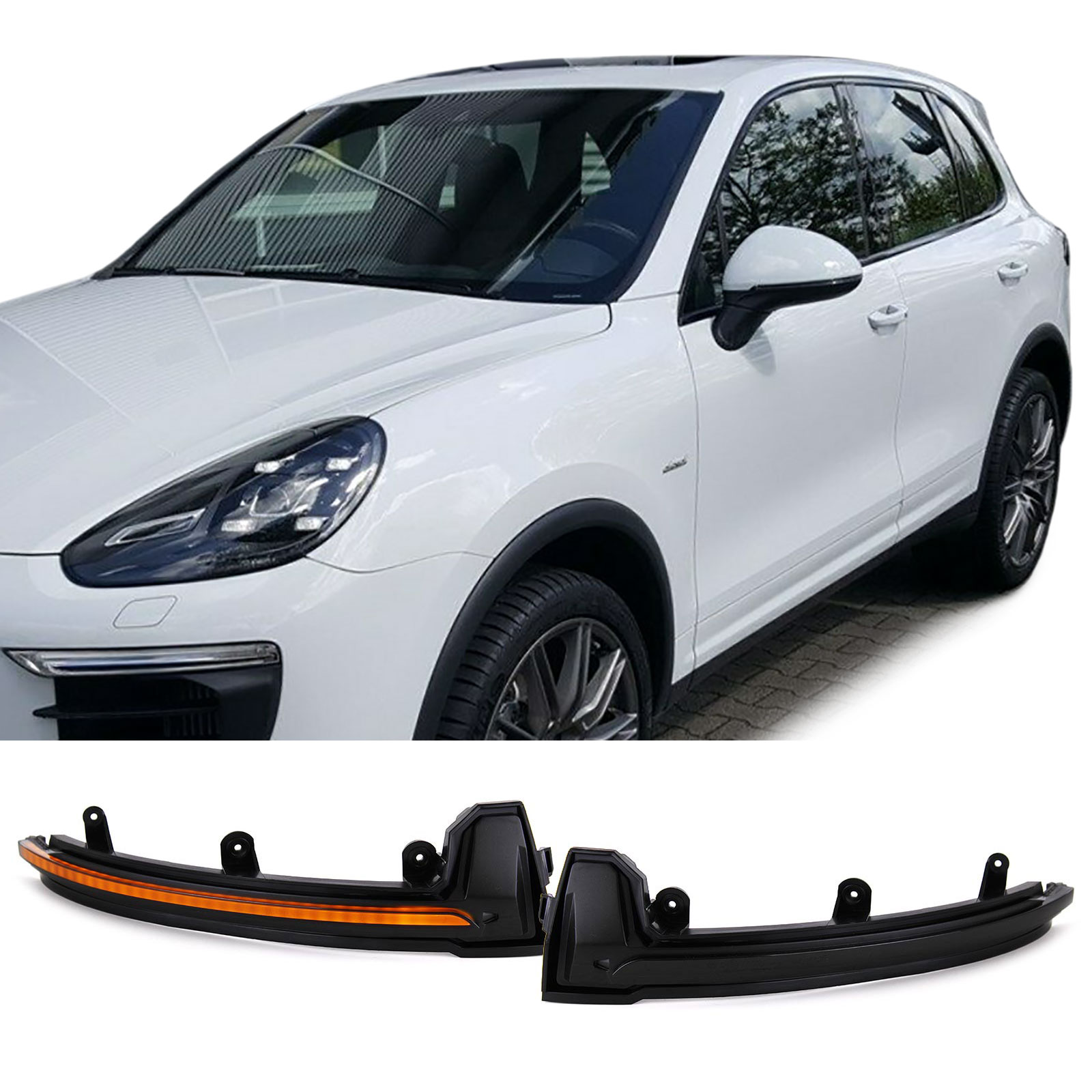 Side Mirror Indicators Porsche Cayenne 14-17 LED SEQ