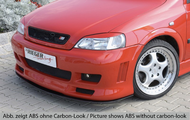 Spoilerzwaard Carbon Frontbumper Opel Astra G Rieger