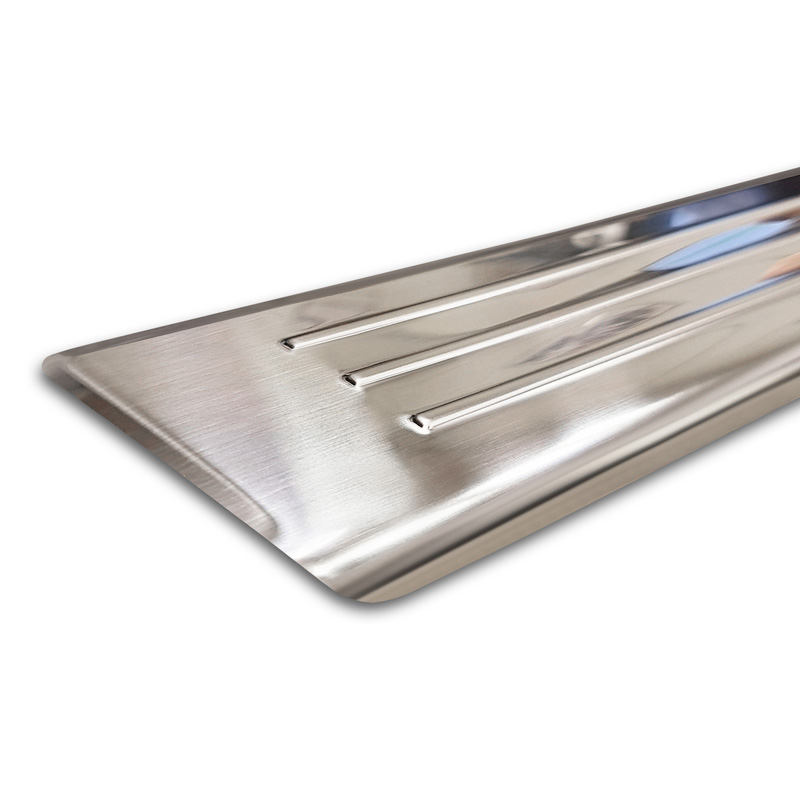 Stainless Steel Door sill protectors  Opel Zafira (C) Tourer 2012-2016 & Facelift 2016-2019 'Lines' - 4-pieces