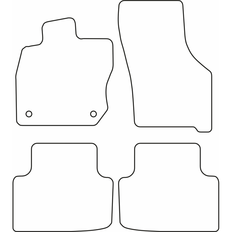 Set velour car mats  Seat Leon IV eTSi HB 5-doors & ST Sportstourer 2020-
